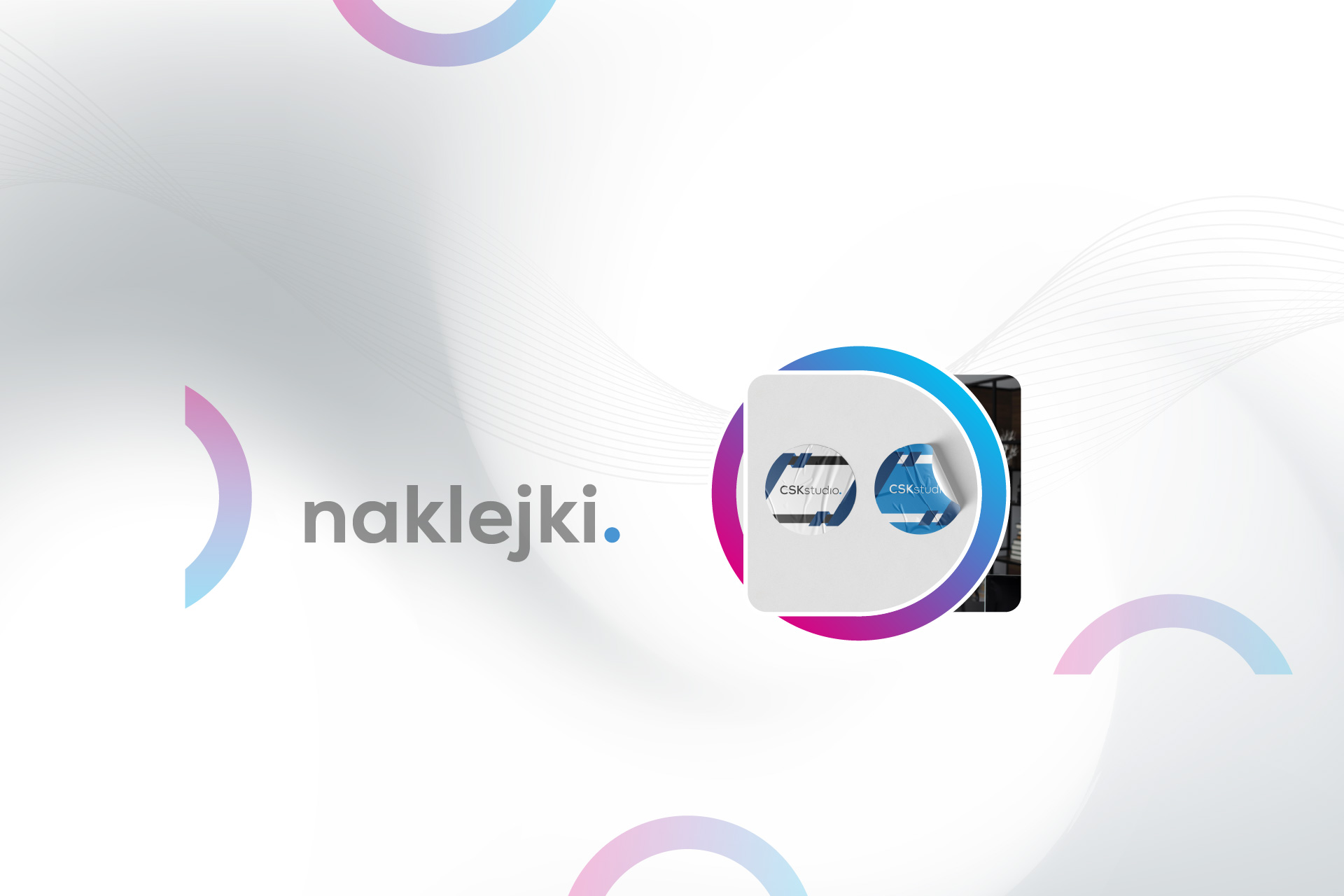 Projektowanie naklejek reklamowych i etykiet samoprzylepnych w dowolnym formacie