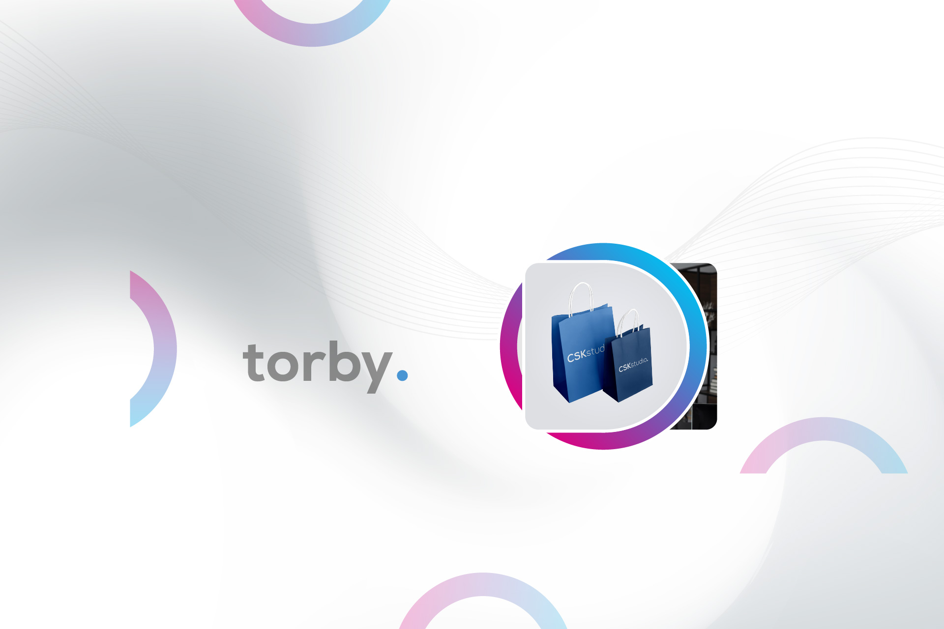 Projekt graficzny torby reklamowej z logo: bawełnianej, papierowej lub z tworzywa sztucznego