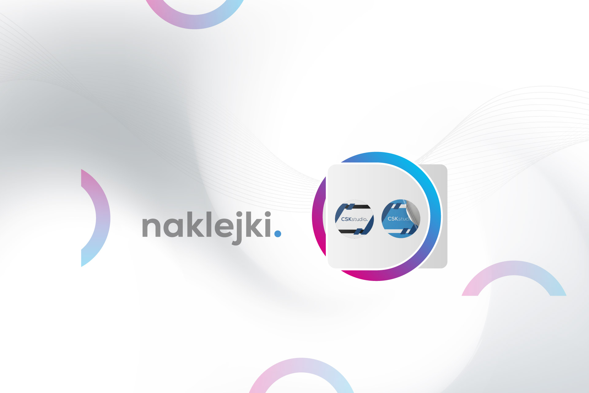 Projektowanie naklejek reklamowych i etykiet samoprzylepnych w dowolnym formacie